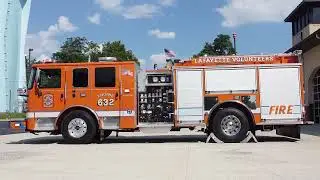 Lafayette Fire Co. Engine 632 Pierce Pumper Delivery Walkaround