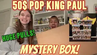 *MASSIVE* 50$ POP KING PAUL FUNKO MYSTERY BOX UNBOXING!!