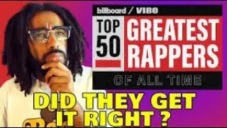 Billboard top 50 Rappers OF ALL TIME