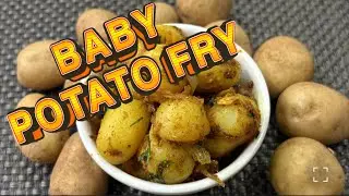 Crispy Baby Potato Fry Curry | Easy South Indian Style Baby Potato Recipe