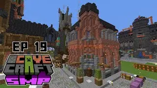 Minecraft  Steampunk City Lets Play Series | CaveCraft Survival Ep19