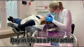 Day in life as pmu artist + Nano brow transformation