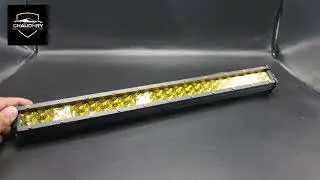 19 Inches Bar Light Ultra Slim Yellow Color 144 Watts
