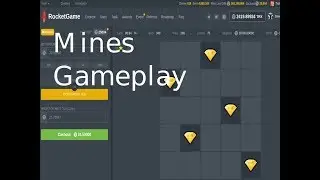 RocketGame Mines Gameplay