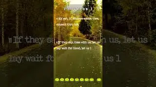 Scripture Typing | Proverbs 1:8-14