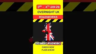 🚧 Overnight UK Roadworks Report #UK #Driving #UKRoads #Roadworks #UKDrivers #Closures #Alerts #Night