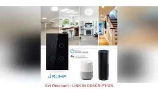 Get Coupon JRUMP Wifi Smart Touch Switch Voice Control Light Switch With Wireless Remote Control Wa