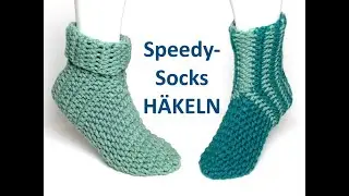 Speedy-Socks - die H&auml;kelsocke, Gr&ouml;&szlig;e kann leicht angepasst werden - Kreativ mit t&auml;schwerk