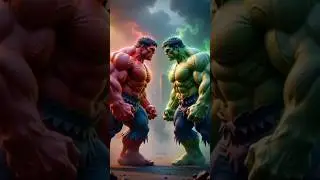 RED HULK vs GREEN HULK &ndash; Who Is Stronger? 💥 | Epic Hulk Fight #shorts