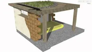 fasi di costruzione di una casa in paglia