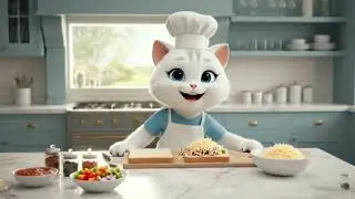 Cute Cat Mimi Makes Bread pizza 🍕😺| Easy and Quick Recipe