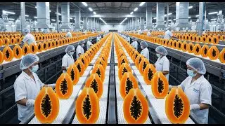 Inside the World&rsquo;s Biggest Papaya Factory 🍈 | Giant Fruit Processing Like You&rsquo;ve Never Seen
