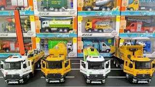 Review Of Diecast Trucks : Concrete Pump Truck, Mixer Truck, Sprinkler Tank Truck, Dump Truck