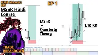  MSnR + Quarterly Theory - Hindi | Advance Msnr Course Part 7 | Trade Breakdown | SxS MSnR