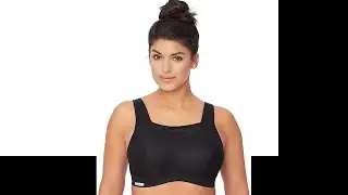 Glamorise Women's Elite Performance Full Figure Wirefree Camisole Plus Size Back Close Sports Bra #
