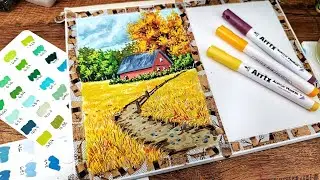 Try with me this new Canson paper with acrylic markers ❤️