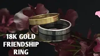 18K Gold Filled Twin Best Friend Ring | Matching Friendship Rings for Women & Men |  Gold Jewelry