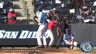 Bjorn Johnson Prospect Video, LHP, Lincoln  High School Class of 2023 AC GamesCF