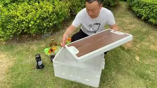 Camping Folding Plastic Storage Box & Bins Collapsible Storage Box 20L 28L 50L 65L 80L