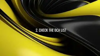 DCA GUIDE TO POOL AND CHECK DCA LIST