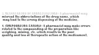Errors in Dispensing prescription| procedure| #bpharmacy #bpharmnotes