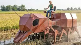 A Farmer Built an ANT-Shaped Rice Harvester That Actually Works!