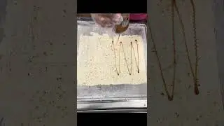 Roll Ice cream, Salted Caramel Pretzel, Made by Khmer