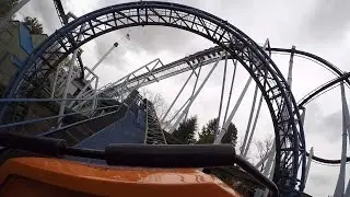 Sooper Dooper Looper POV 60fps HD On-Ride Hersheypark Roller Coaster GoPro Hero4 Front Seat