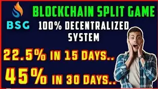 BSG BLOCKCHAIN SPLIT GAME       100% DECENTRALIZED SYSTEM