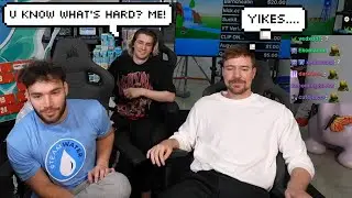 MrBeast чувствует себя неловко после того, как xQc говорит это...