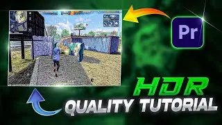 Free Fire HDR Sharpen Quality Tutorial For Pc | Adobe Premiere Pro | Premiere Pro (2026)