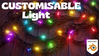 Customizable LED Lights made with Geometry Node in Blender .