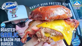 Обзор бургера Culver's&reg; Roasted Garlic & Bacon Pub! 🧄🥓🍔 | Лучший бургер на сегодняшний день? | th...