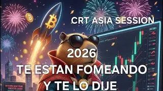 🔴2026 BITCOIN Te van a FOMEAR! CRT An&aacute;lisis en vivo Asia Session    #analisisbtc #forex #crt