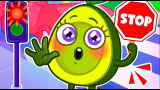 🚦 Avocado Baby, How to Cross the Street Safely? 🚗 Safety Tips for Kids by Pit & Penny Stories 🥑