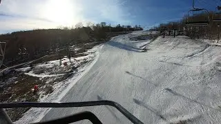 Snowboarding On A North Carolina Ice Track