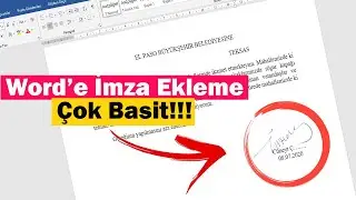 Word’e İmza Ekleme | Çok Basit!!!