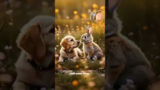 Dog saves rabbit#trending #shorts#DogSavesRabbit