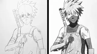 Como Desenhar o Kakashi Anbu