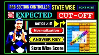 RRB SECTION CONTROLLER 2026 🔥ANSWER KEY OUT | SAFE SCORE ZONE WISE, EXPECTED CUT OFF, NORMALIZATION