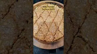 Delicious milk powder sesame burfi# shorts # shorts feed # youtube shorts.