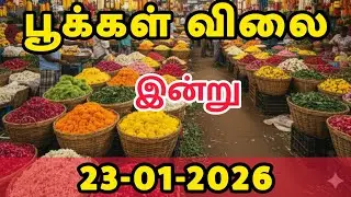 Today Flower Price in Chennai | Koyambedu Flower Market Rate (23-01-2026)
