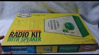 1960 Aurora Model 1623 3 transistor radio kit (made in USA)