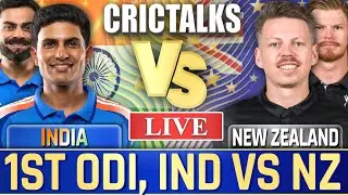 🔴 Live: IND vs NZ Cricket Live Match Today, 1st ODI Scores, Commentary India v New Zealand