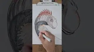 Dinosaur time-lapse speed drawing #dinosaur #jurassicworld #fanart #drawing