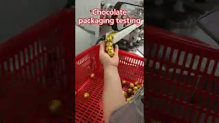 Chocolate packing/ packaging testing #confectionery #chocolate #machine #candy #china