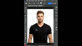 Change Black T-Shirt Color in Photoshop #Shorts