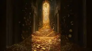 A Golden room and gold coin falling from the sky|ความโชคดี|ความมั่งคั่ง|ร่ำรวย|rich|lucky#shorts