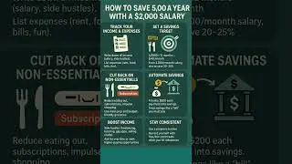 How to Save $5,000 a Year with a $2,000 Salary?