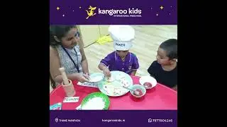 Kids making Pizza | Pizza for kids | Preschool activities | Kangaroo kids Preschool Thane Manpada